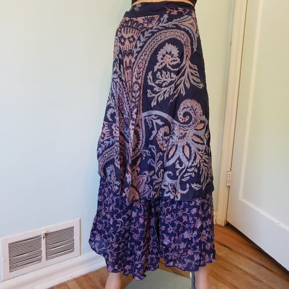 NWOT Wrap Skirt, Reversible. can wear it in so many ways. - Picture 2 of 15